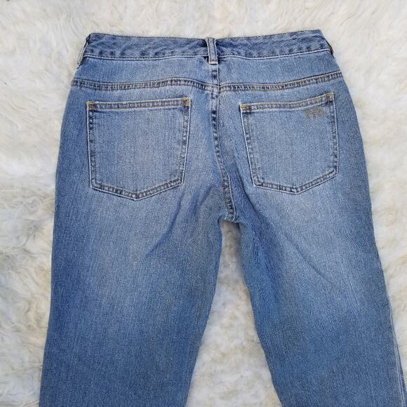 Studded Bootcut Jeans MK Michael Kors Size 2 Stretch Denim Embellished Pockets - Picture 10 of 11